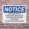 Signmission Invisible Fence Dogs Have Free Access To OSHA Notice Sign, Plastic, 10in W x 7in L, 2PK OS-2PACK-NS-P-710-L-13718 - alternate 2